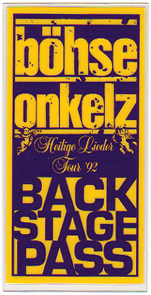 onkelz tour 1992